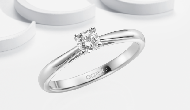 0.25 ct forlovelsesring - kvart carat | acredo