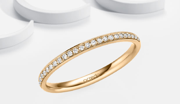 Allianceringe i rosé guld | acredo