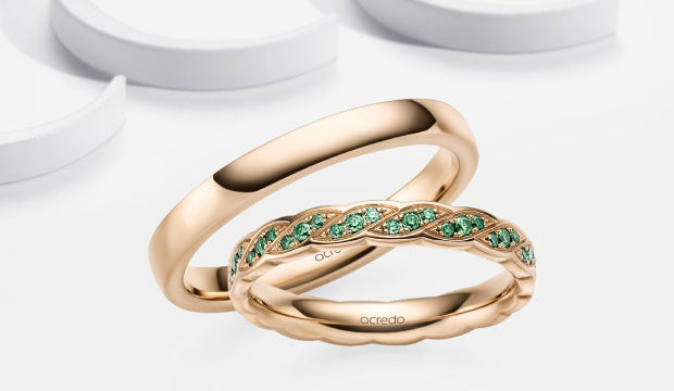 Forest Green wedding rings | acredo