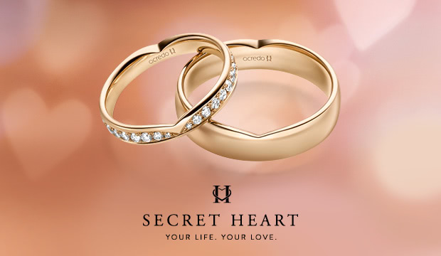 Vielsesringe SECRET HEART® | acredo
