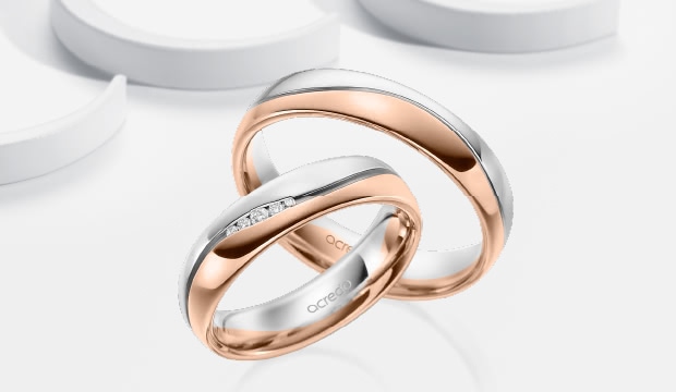 Bølge design vielsesringe | acredo